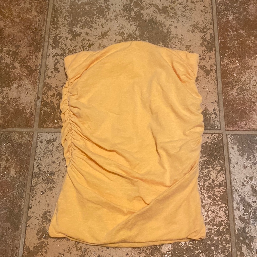 Yellow sundry tube top womens 0/xs small